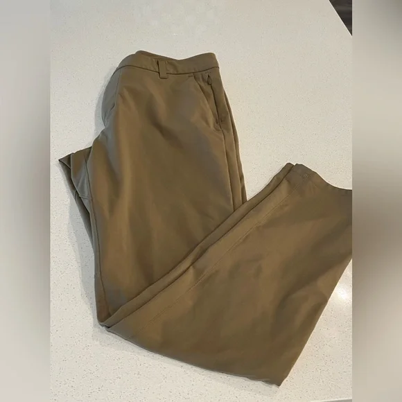 Lululemon khaki and grey dress pants. Waist 30.Length 32. Lot of 2.